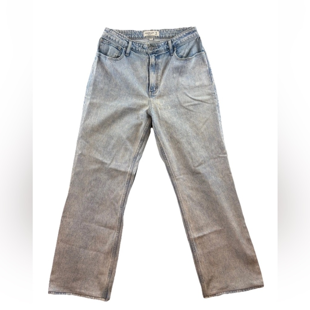 Abercrombie Women's relaxed jean high rise curve love